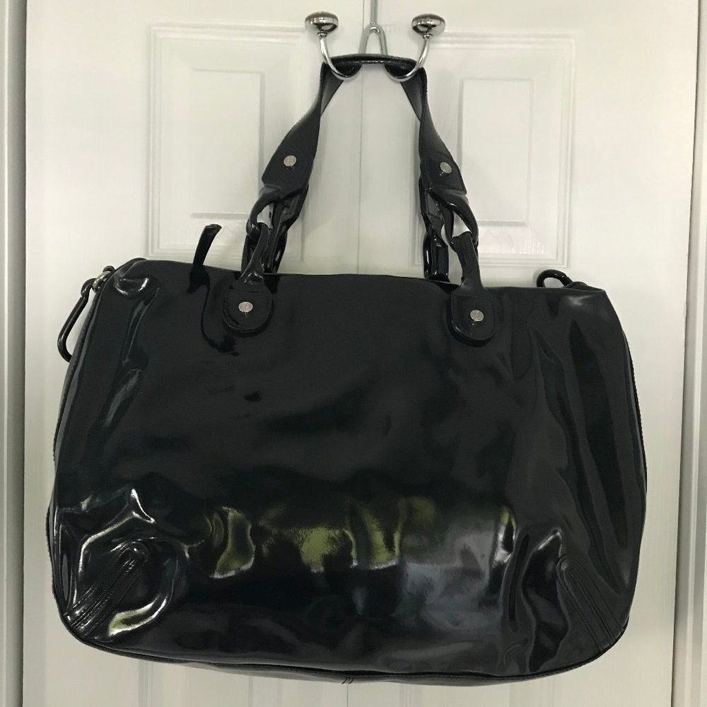 Donald J. Pliner Navy Laptop Bag